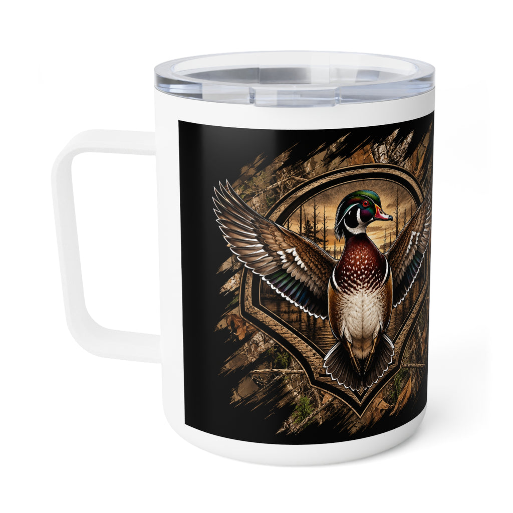 Duck Hunting Insulated Coffee Mug — Outdoorsman 10oz Travel Tumbler