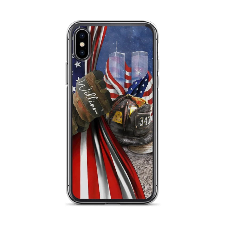 Personalized Fire Fighter Phone Case - Gift Idea For 4th Of July Day - Cases For iPhone And Samsung