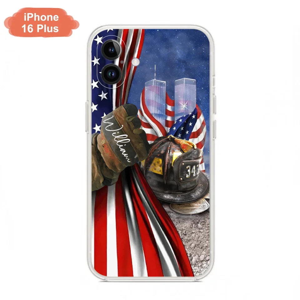 Personalized Fire Fighter Phone Case - Gift Idea For 4th Of July Day - Cases For iPhone And Samsung