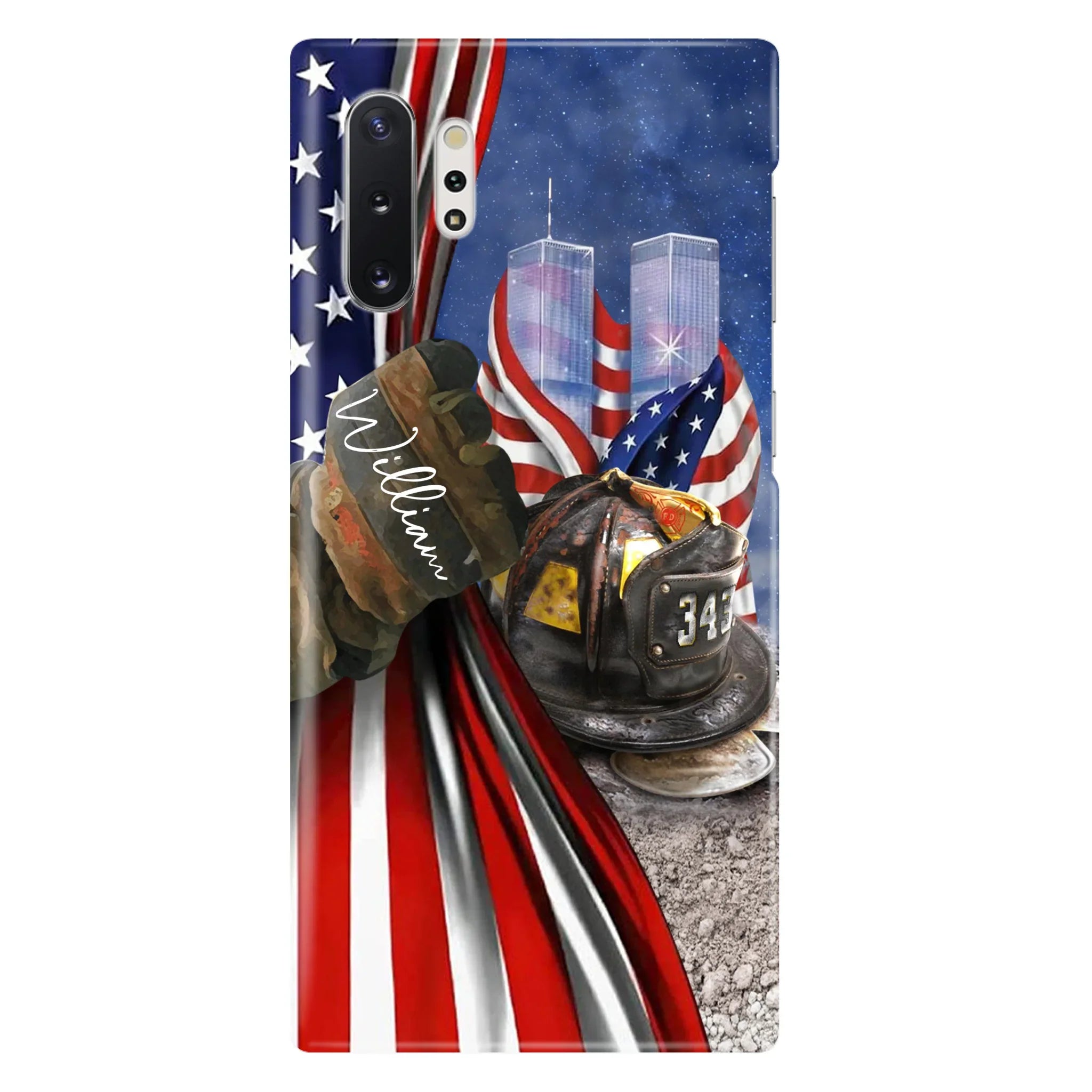 Personalized Fire Fighter Phone Case - Gift Idea For 4th Of July Day - Cases For iPhone And Samsung