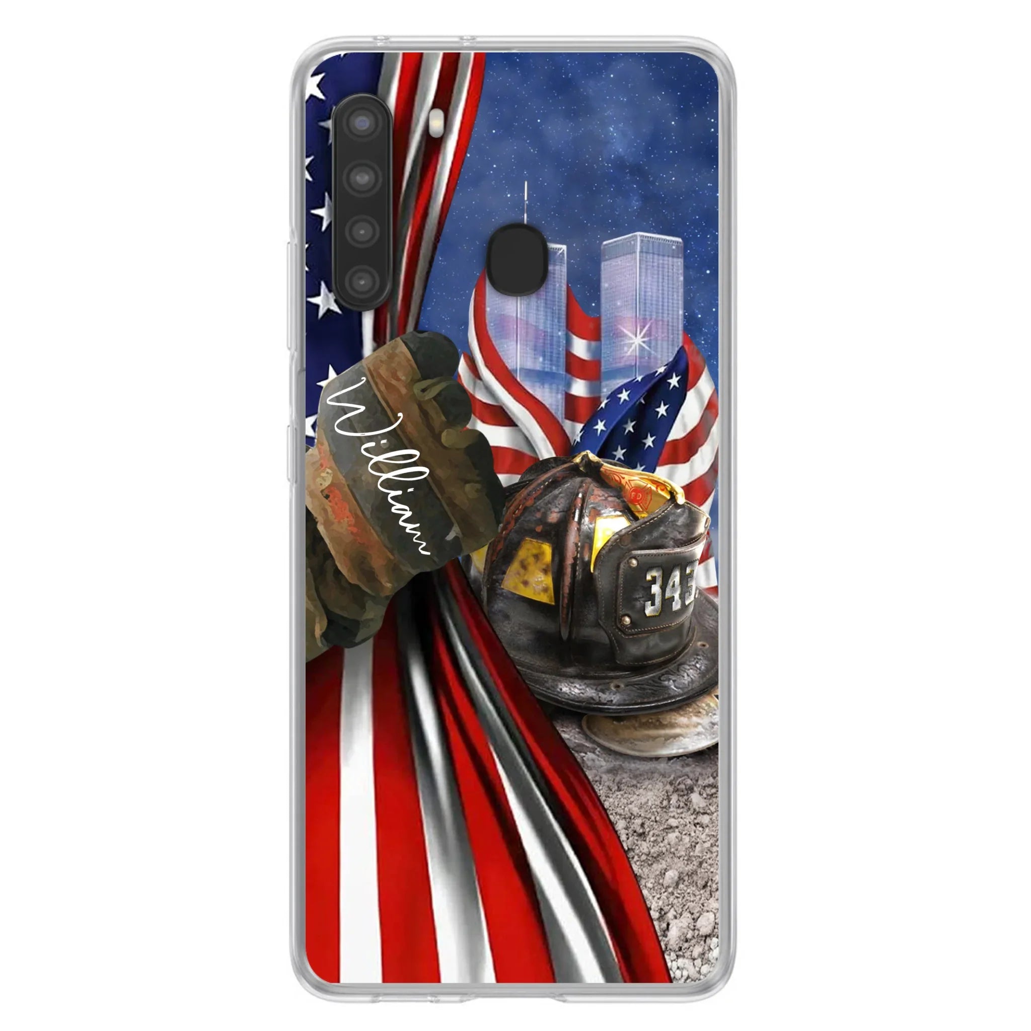 Personalized Fire Fighter Phone Case - Gift Idea For 4th Of July Day - Cases For iPhone And Samsung