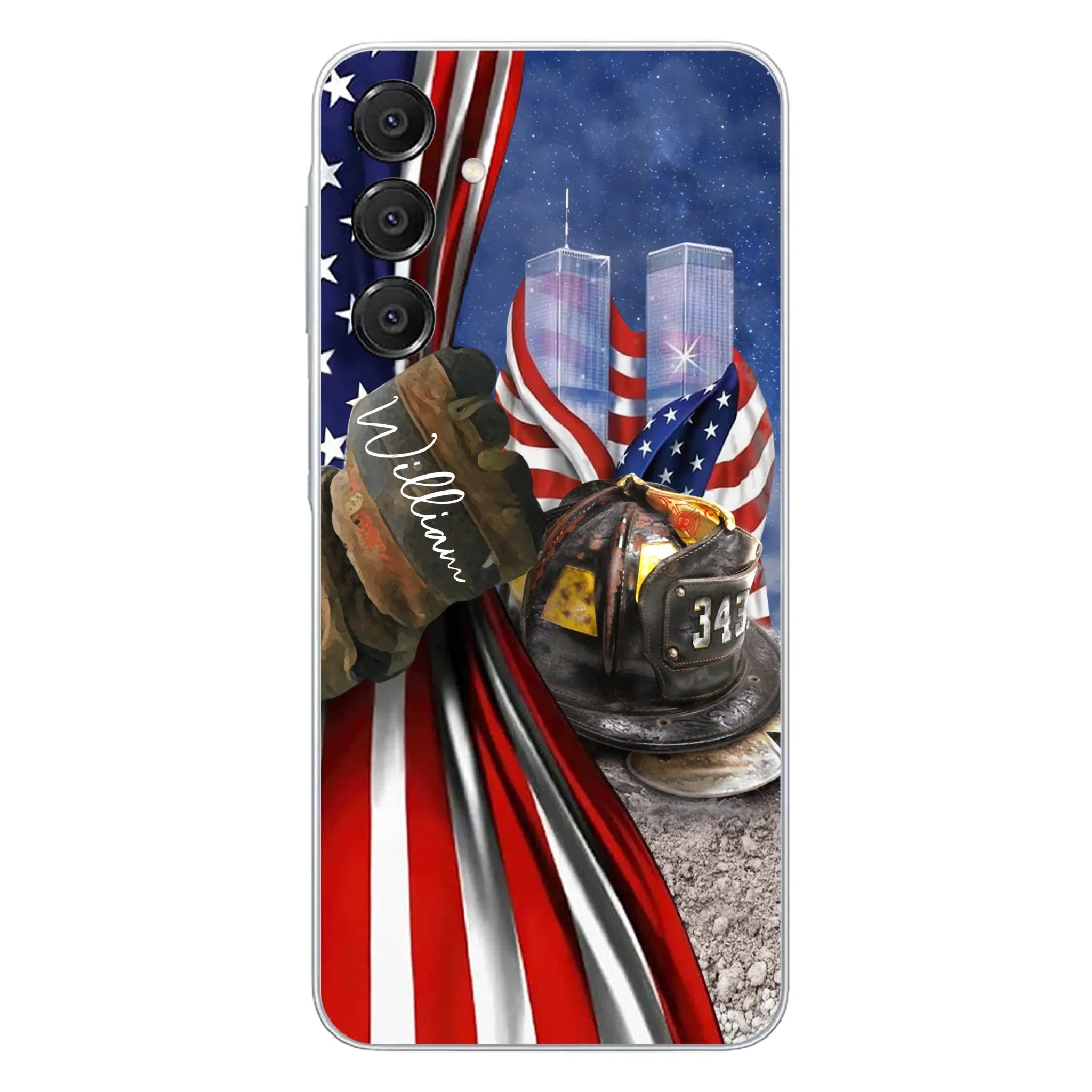 Personalized Fire Fighter Phone Case - Gift Idea For 4th Of July Day - Cases For iPhone And Samsung