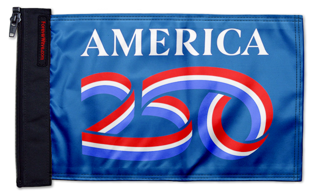 America 250 12"x18" Forever Wave Flag